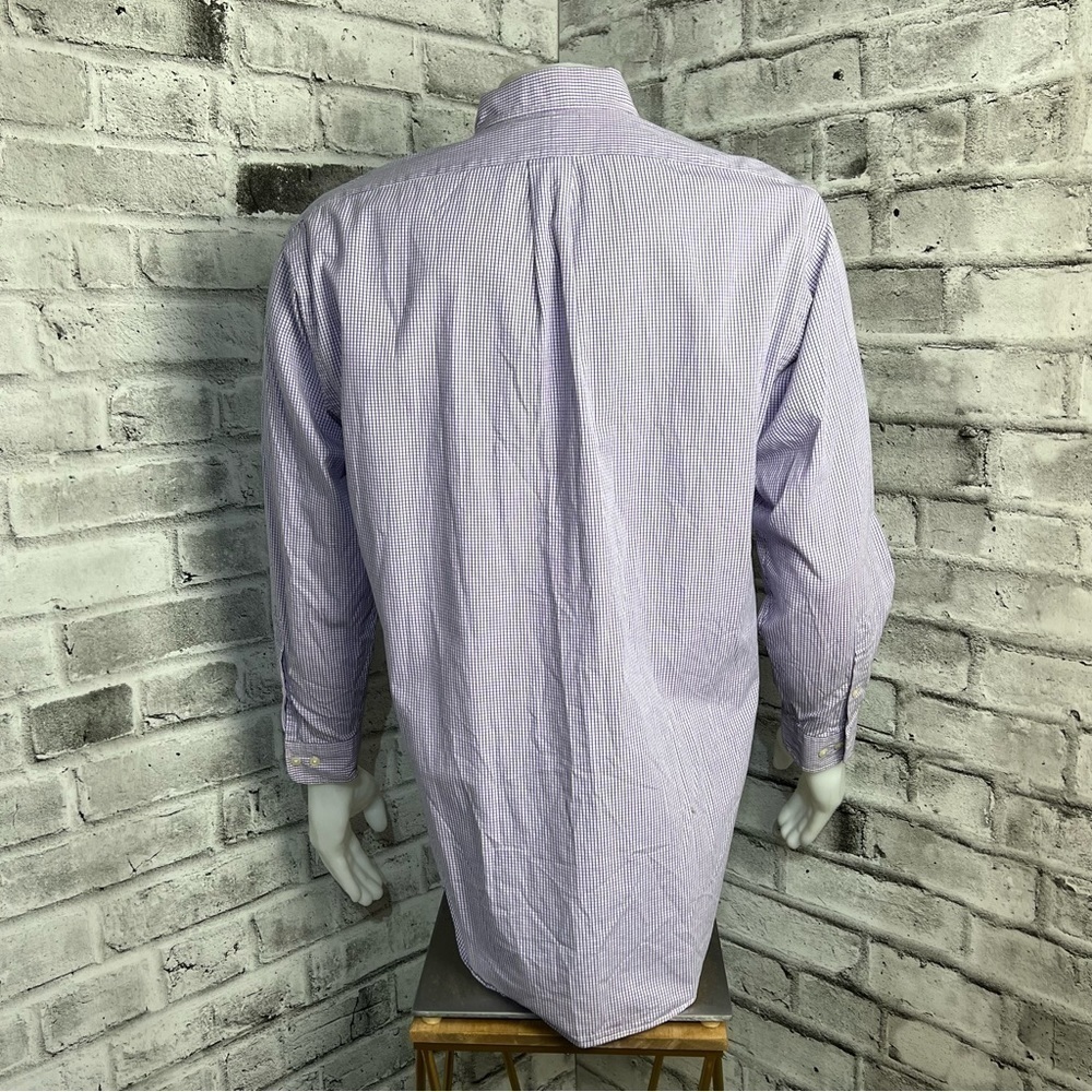 Ralph Lauren Checked Gingham Print Button Down Shirt - Picture 4 of 7